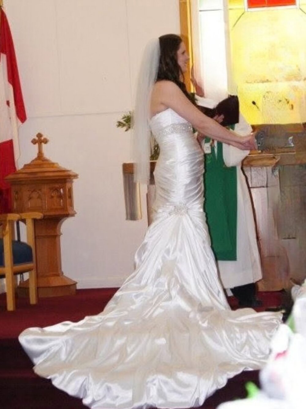 US 12 Maggie Sottero Adorae Wedding Dress - Picture 4 of 6